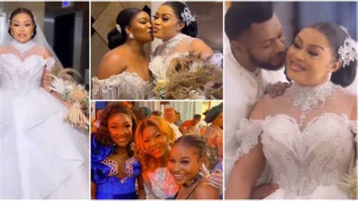 “Ble Ble Is Taken”: Photos, Videos From Actress Nkiru Sylvanus’ White Wedding, Nollywood Celebs Storm Event