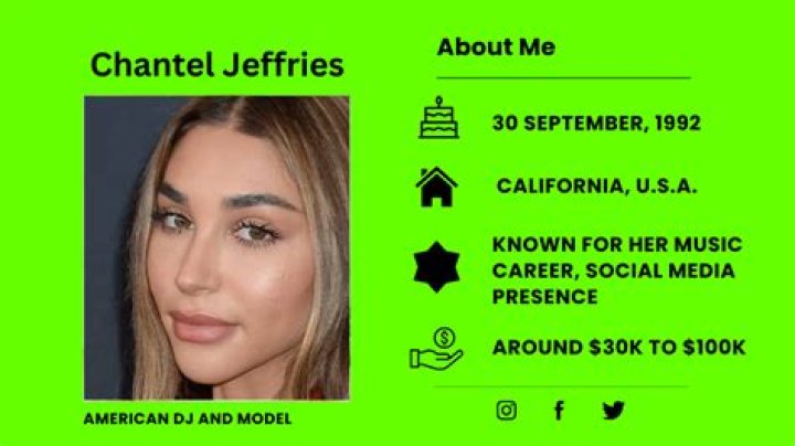 Chantel Jeffries Net Worth
