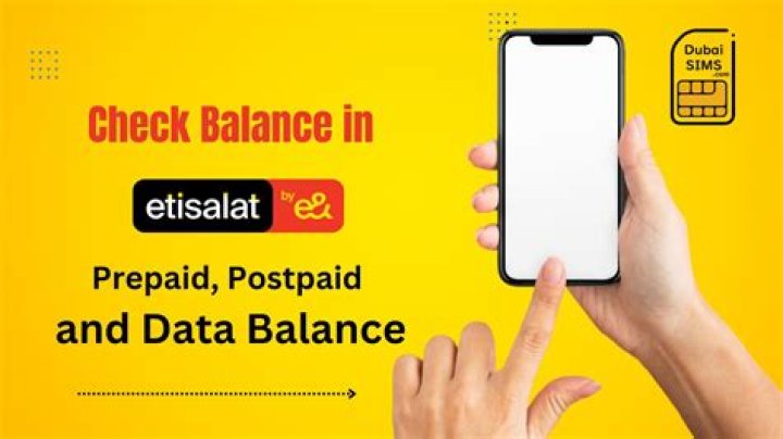How to check credit balance on Etisalat?