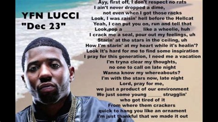 Lyrics & Translations of Dec 23Rd by Yfn Lucci