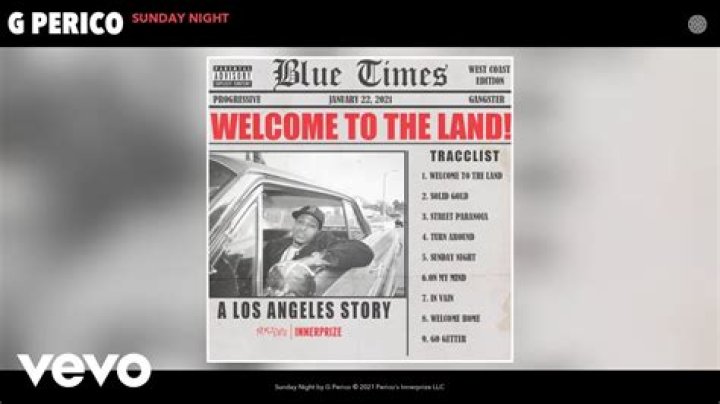 Lyrics & Translations of Sunday Night by G Perico