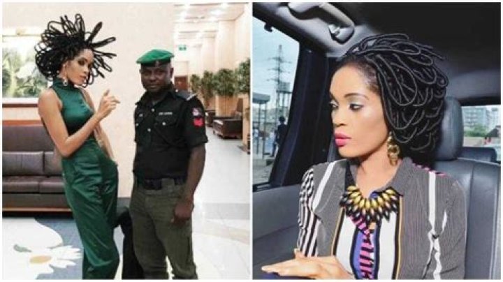 Nigerian model Chika Lann gets police escort after rocking N40million hair