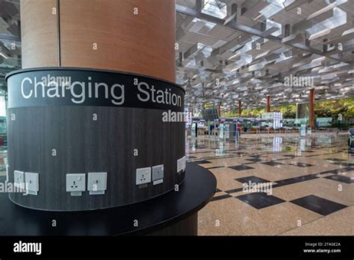 Travel Vlogger Airport Charging Stations Warning