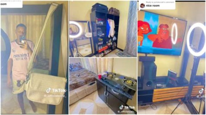 Young Man Rents 1 Room, Makes It Look Like "VIP Hotel Suite" With Cooker, TV and Fine Bed in Video
